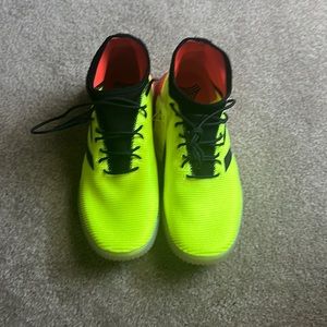 Neon green adidas predators